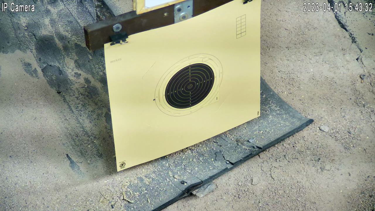 A range camera's picture: the target seen steeply from below and to the side